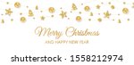 vector christmas banner with... | Shutterstock .eps vector #1558212974