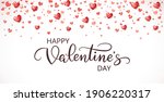 happy valentine's day banner.... | Shutterstock .eps vector #1906220317