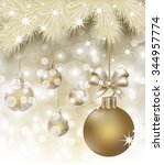 merry christmas y happy new... | Shutterstock .eps vector #344957774