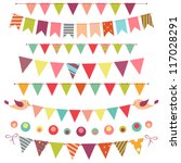 Colorful Bunting And Garland...