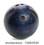 Blue Marbled Bowling Ball...