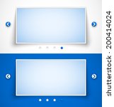 set of web image sliders.... | Shutterstock .eps vector #200414024