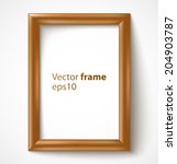 light wooden rectangular 3d... | Shutterstock .eps vector #204903787