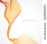 abstract orange wavy background ... | Shutterstock .eps vector #269800691
