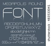 trendy modern elegant font... | Shutterstock .eps vector #483533041