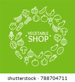 vegetables fresh food shop... | Shutterstock . vector #788704711