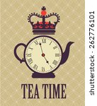Retro Tea Time In London Poster 