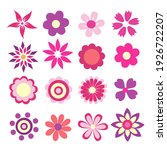 Colorful Spring Flowers Vector...