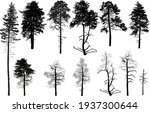 illustration with trees set... | Shutterstock .eps vector #1937300644