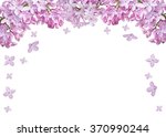 Light Lilac Flower Half Frame...