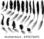 illustration with black... | Shutterstock .eps vector #695676691