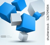 Vector Illustration Of 3d Cubes
