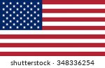 flag of the united states in... | Shutterstock .eps vector #348336254