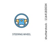 steering wheel concept 2... | Shutterstock . vector #1164183034
