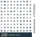 business icons vector set | Shutterstock .eps vector #175225061