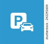 Parking Icon  Isolated  White...