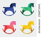 Horse Toy Icon Abstract...