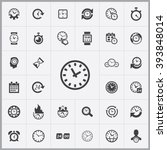simple time icons set.... | Shutterstock .eps vector #393848014