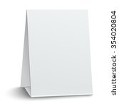 Blank Paper Table Card Isolated ...