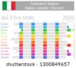 2020 Italian Planner Calendar...