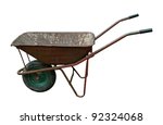 Old Rusty Vintage Wheelbarrow