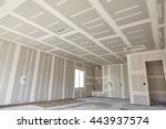 Construction building industry new home construction interior drywall tape and finish details