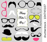 happy father's day background ... | Shutterstock .eps vector #104745107