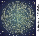 Vintage Zodiac Constellation Of ...