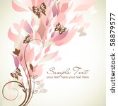 floral background | Shutterstock .eps vector #58879577