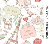 Vintage Bird Eiffel Tower Card Free Stock Photo - Public Domain Pictures