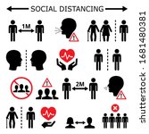 social distancing during... | Shutterstock .eps vector #1681480381