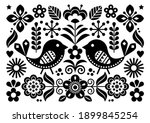 scandinavian folk art vector... | Shutterstock .eps vector #1899845254