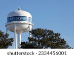 Small photo of KILL DEVIL HILLS, NC, USA - MARCH 6: A water tower in Kill Devil Hills, North Carolina on March 6, 2023. Kill Devil Hills is a town in Dare County, North Carolina.