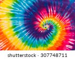 Abstract swirl design tie dye