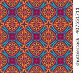  abstract ethnic vintage... | Shutterstock .eps vector #407551711