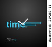 time concept background design | Shutterstock .eps vector #219283411