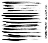 textured black long strokes of... | Shutterstock .eps vector #329825651