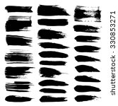 big set of abstract  black... | Shutterstock .eps vector #330853271
