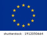 metal flag of the European Union (EU) aka Europe