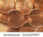 One dollar cent coins money (USD), currency of United States