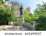 Small photo of Womens Suffrage Memorial London U.K. - May 13, 2017 -Women's Suffrage Memorial to Dame Christabel and Mrs. Emmeline Pankhurst leaders of The Militant Suffrage Campaign in England and Great Britain.
