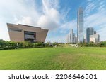 Small photo of Scenery of West Kowloon Cultural District of Hong Kong city