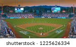 Small photo of OCTOBER 26, 2018 - LOS ANGELES, CALIFORNIA, USA - DODGER STADIUM: LA Dodgers defeat Boston Red Sox 3-2 in game 3, the longest game in World Series History - 18 innings, 7 hours , 20 minutes.