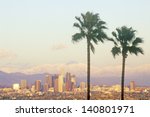 Los Angeles And Snowy Mount...