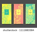 set template for package or... | Shutterstock .eps vector #1111883384