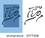 stylized reindeer design | Shutterstock .eps vector #3577508