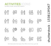 collection of people activities ... | Shutterstock .eps vector #1538139347