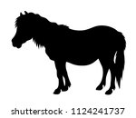 Vector Shetland Pony Silhouette ...
