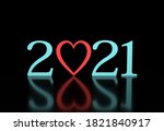 new year 2021 creative design... | Shutterstock . vector #1821840917
