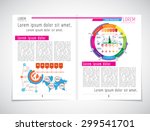layout magazine  vector  | Shutterstock .eps vector #299541701